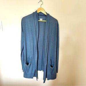 Wilfred Silk/Cashmere Long Cardigan, XS, Blue